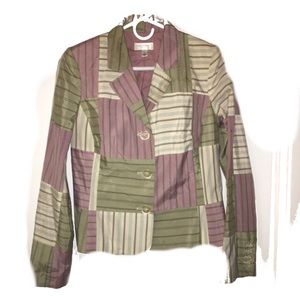 🛍 10 for $20 Isaac Mizrahi Linen Silk Patchwork S